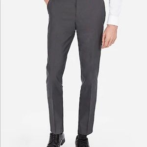 Men’s gray luxe express suit pants